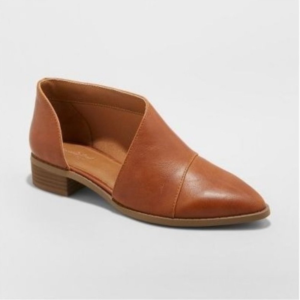 Universal Thread Wenda Cutout Bootie Brown Cognac